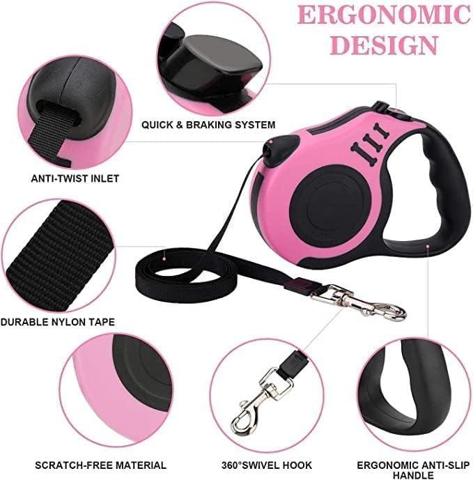 500 cm Dog & Cat Leash – Durable Multicolor Pet Strap for Walking - ADRO CLOTHING AND ACCESSORIES