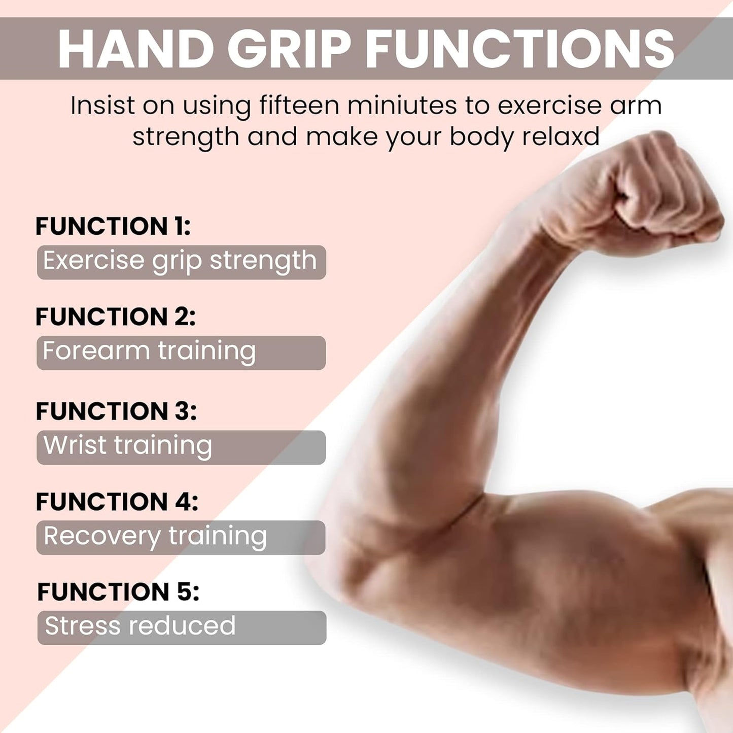 Premium Hand Grip Strengthener, Hand Exerciser Adjustable Resistance 10 To 40Kg, Grip Strength Trainer, Hand Gripper, Forearm Workout Training Equipment for Injury Recovery Athletes (Orange & Black) - ADRO CLOTHING AND ACCESSORIES