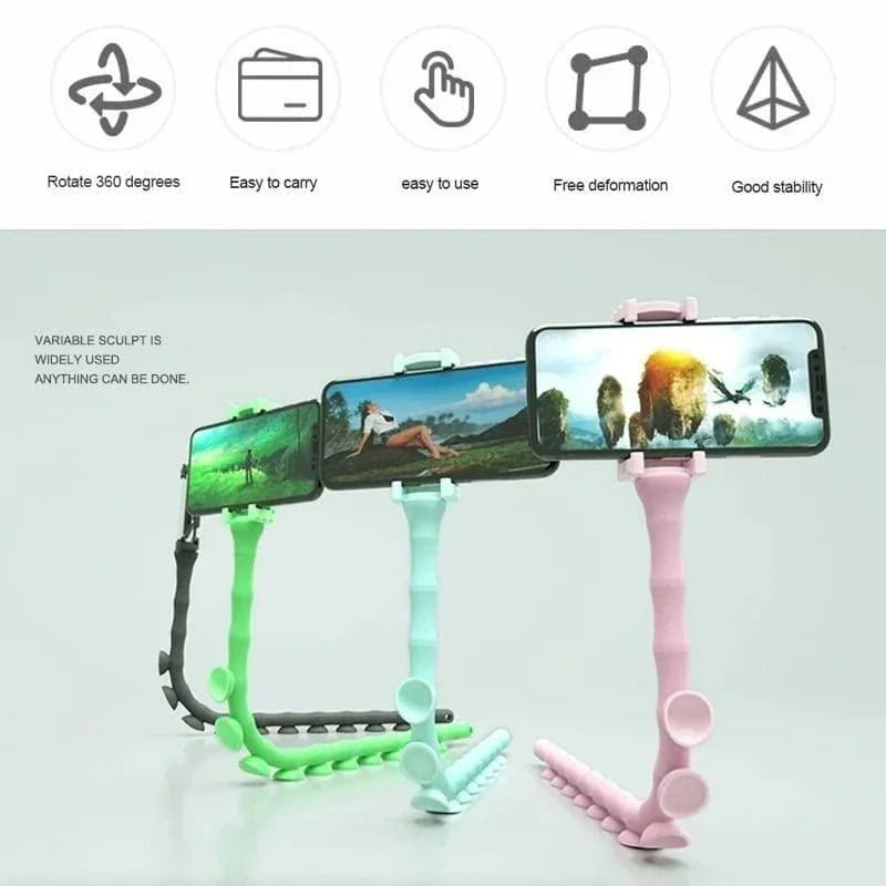 Cute Caterpillar Flexible Mobile Phone Holder – Adjustable & Fun Design - ADRO CLOTHING AND ACCESSORIES