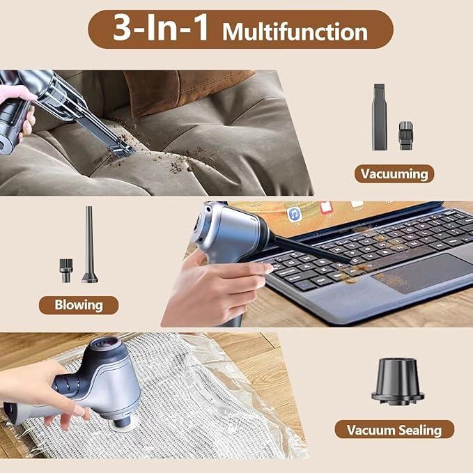 Wireless Handheld Car Vacuum Cleaner and Blower - ADRO CLOTHING AND ACCESSORIES