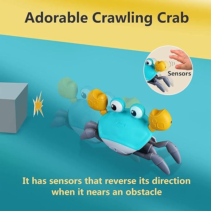 Crawling Crab Baby Toy with Music, LED Lights & Rechargeable Battery - ADRO CLOTHING AND ACCESSORIES