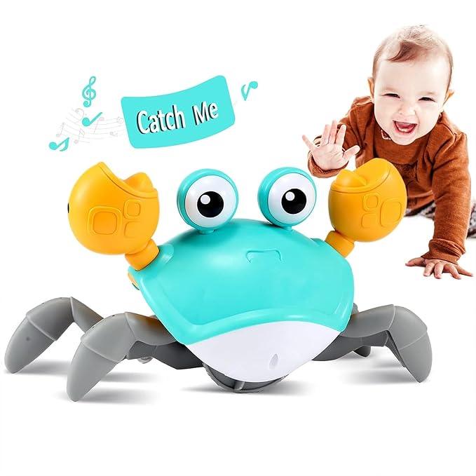 Crawling Crab Baby Toy with Music, LED Lights & Rechargeable Battery - ADRO CLOTHING AND ACCESSORIES