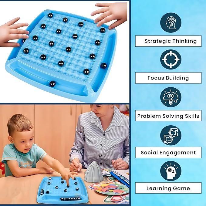 Magnetic Battle Chess Game with 20 Steel Balls ? Strategy Board Game for Family - ADRO CLOTHING AND ACCESSORIES