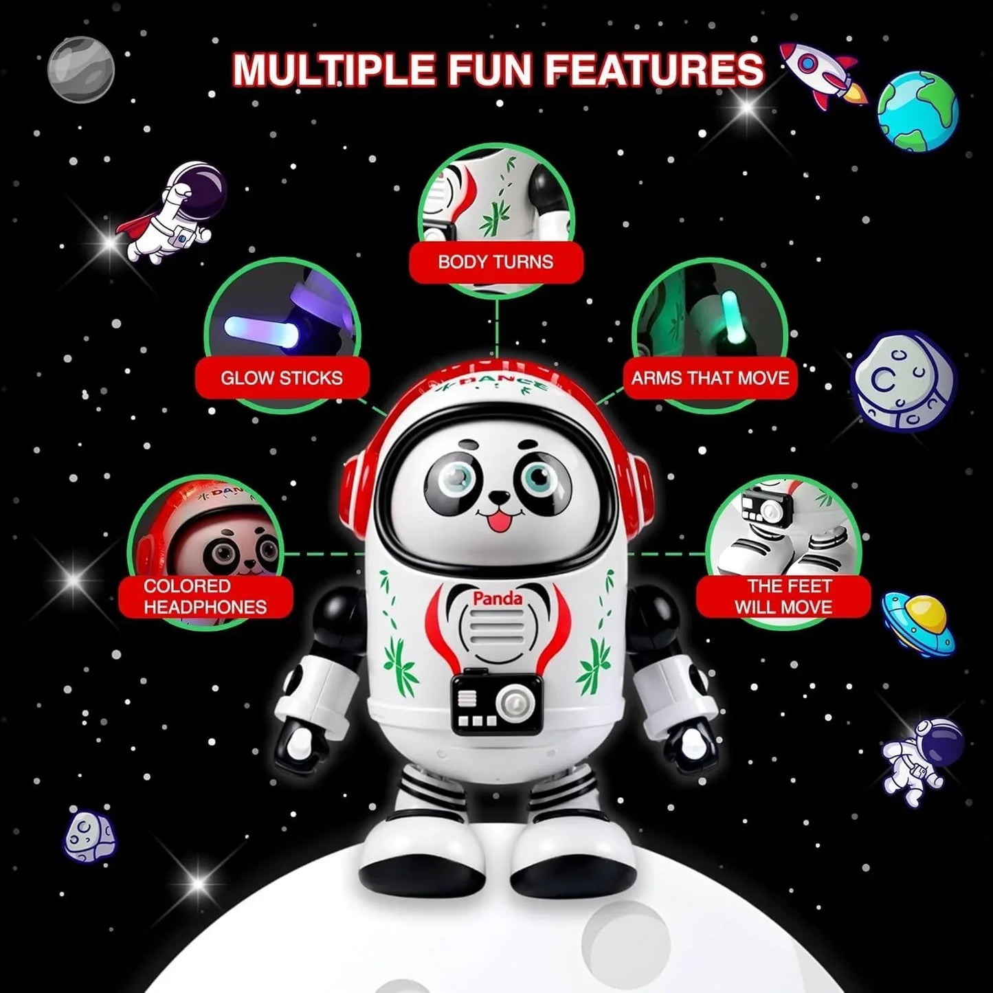 Dancing Light Panda Toys - ADRO CLOTHING AND ACCESSORIES