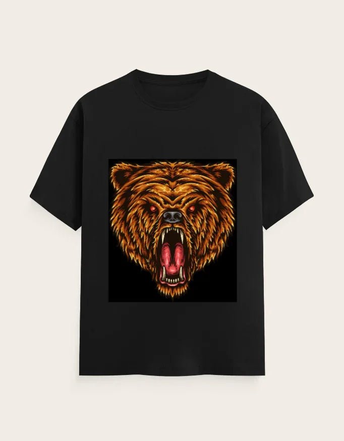 Lion Face Unisex Classic Crew T-Shirt - ADRO CLOTHING AND ACCESSORIES