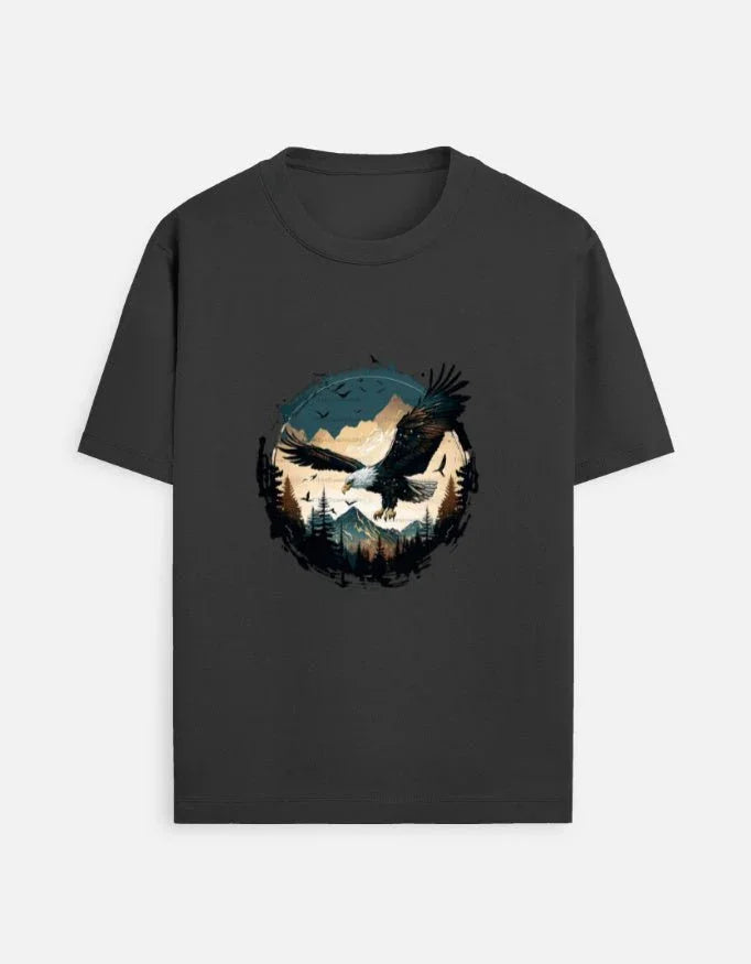 Birds print Unisex Standard Crew T-Shirt - ADRO CLOTHING AND ACCESSORIES