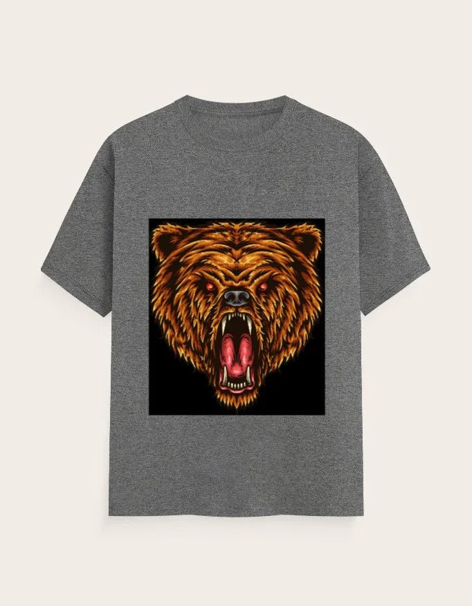 Lion Face Unisex Classic Crew T-Shirt - ADRO CLOTHING AND ACCESSORIES