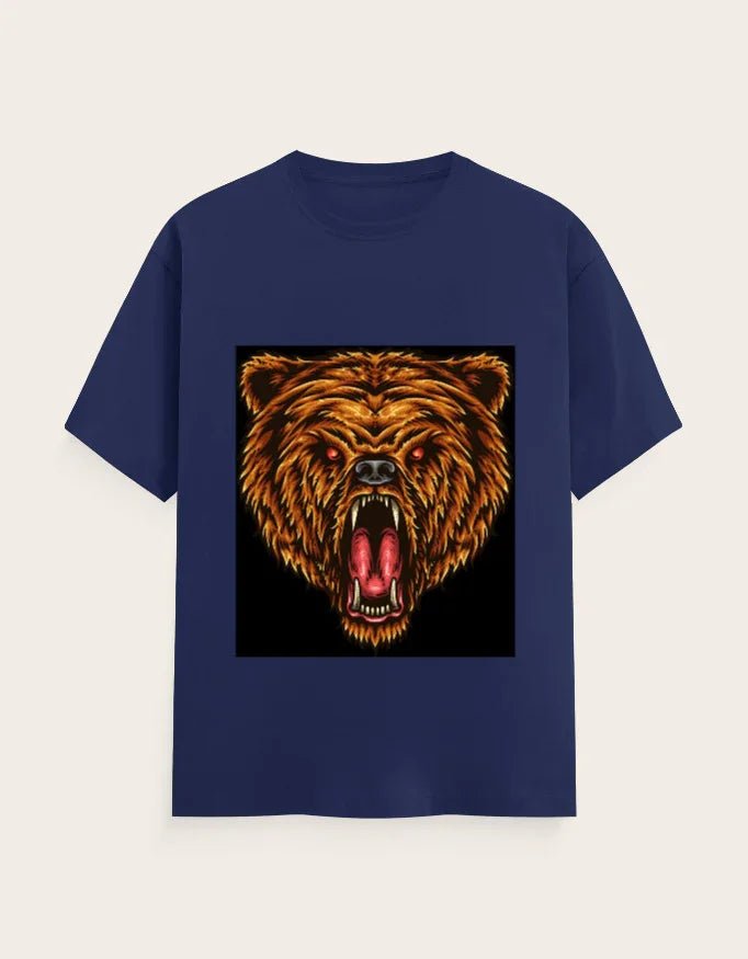 Lion Face Unisex Classic Crew T-Shirt - ADRO CLOTHING AND ACCESSORIES