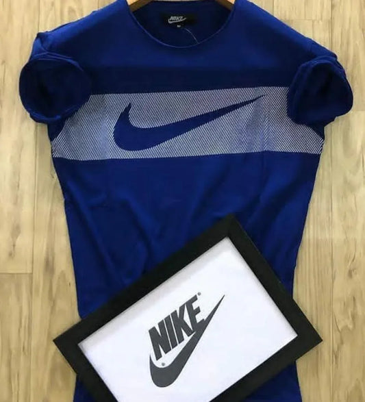 Regular Fit T-Shirt for Men – Blue, Size L - ADRO CLOTHING AND ACCESSORIES