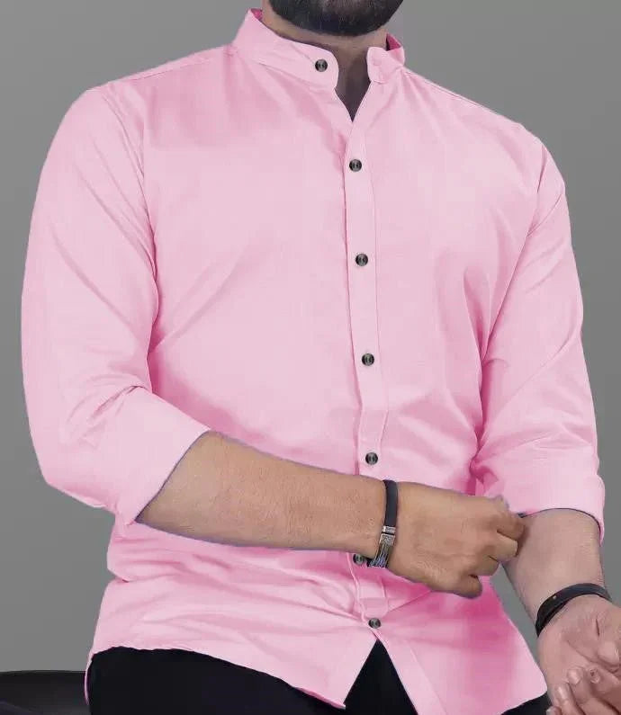 Pink Slim Fit Formal Shirt - ADRO CLOTHING AND ACCESSORIES