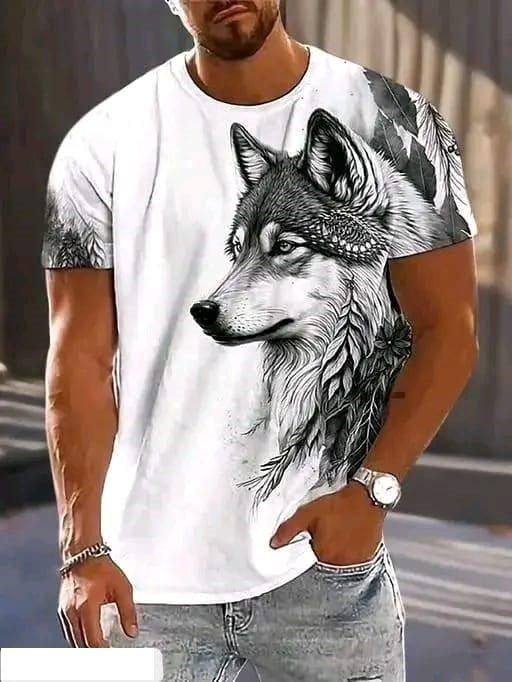 Spab Men & Women Printed Casual Black Dog, White T-Shirt - ADRO CLOTHING AND ACCESSORIES