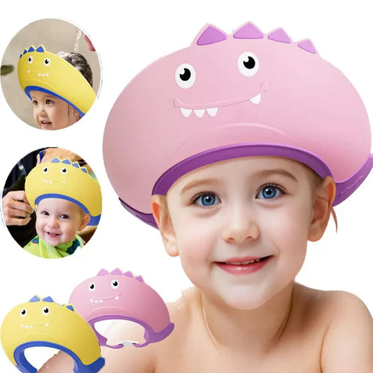 Soft Adjustable Visor Hat Safe Shampoo Shower Bathing Protection Bath Cap for Toddlers, Baby, Kids, Children (Multicolor) - ADRO CLOTHING AND ACCESSORIES