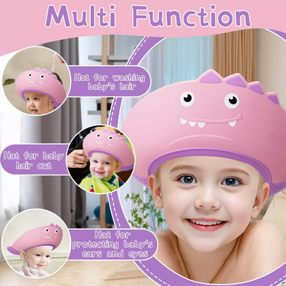 Soft Adjustable Visor Hat Safe Shampoo Shower Bathing Protection Bath Cap for Toddlers, Baby, Kids, Children (Multicolor) - ADRO CLOTHING AND ACCESSORIES