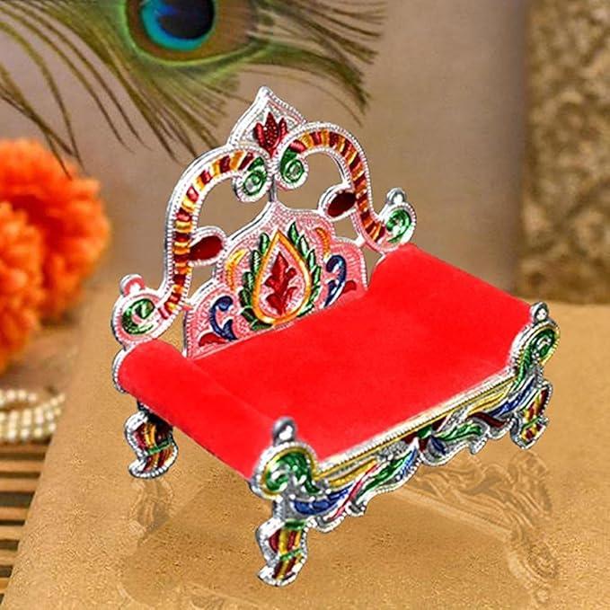 Wooden Bal Gopal Singhasan – Handcrafted Bed for Laddu Gopal & Thakorji - ADRO CLOTHING AND ACCESSORIES