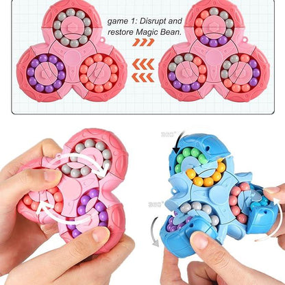 Magic Bean Brain Teaser Finger Spinner Toy Hand Spinner Stress Anxiety Relief - ADRO CLOTHING AND ACCESSORIES