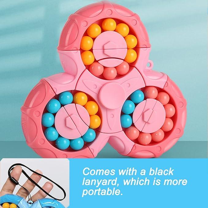 Magic Bean Brain Teaser Finger Spinner Toy Hand Spinner Stress Anxiety Relief - ADRO CLOTHING AND ACCESSORIES