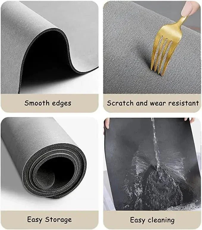 Pack of 2 Quick-Drying Lightweight Washable Mats – Durable & Soft - ADRO CLOTHING AND ACCESSORIES