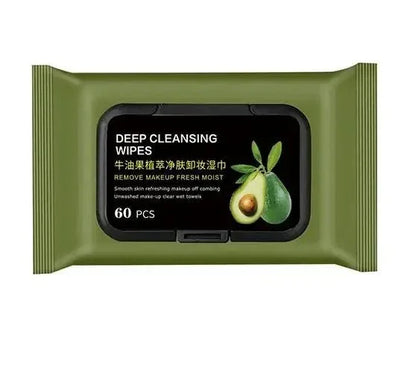Avocado Makeup Remover Wipes (60 Pcs) - ADRO CLOTHING AND ACCESSORIES