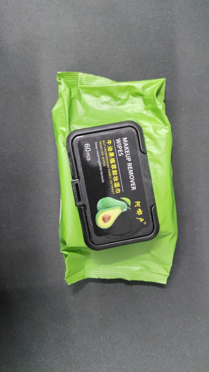 Avocado Makeup Remover Wipes (60 Pcs) - ADRO CLOTHING AND ACCESSORIES