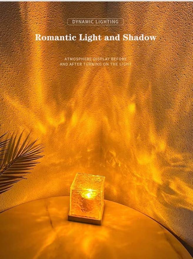 Aurora Wave Light Cube – LED Crystal Night Lamp for Room Decor - ADRO CLOTHING AND ACCESSORIES