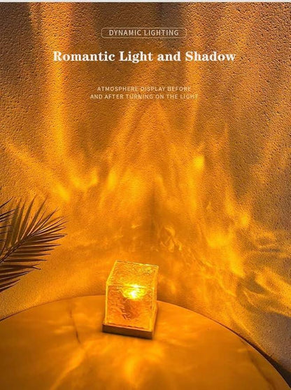 Aurora Wave Light Cube – LED Crystal Night Lamp for Room Decor - ADRO CLOTHING AND ACCESSORIES