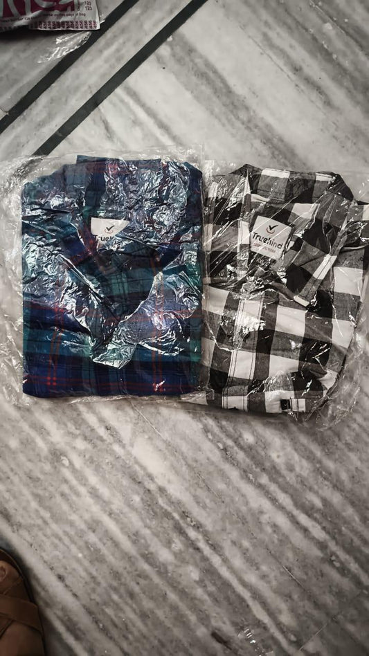 Pack of 2 check shirt - ADRO CLOTHING AND ACCESSORIES