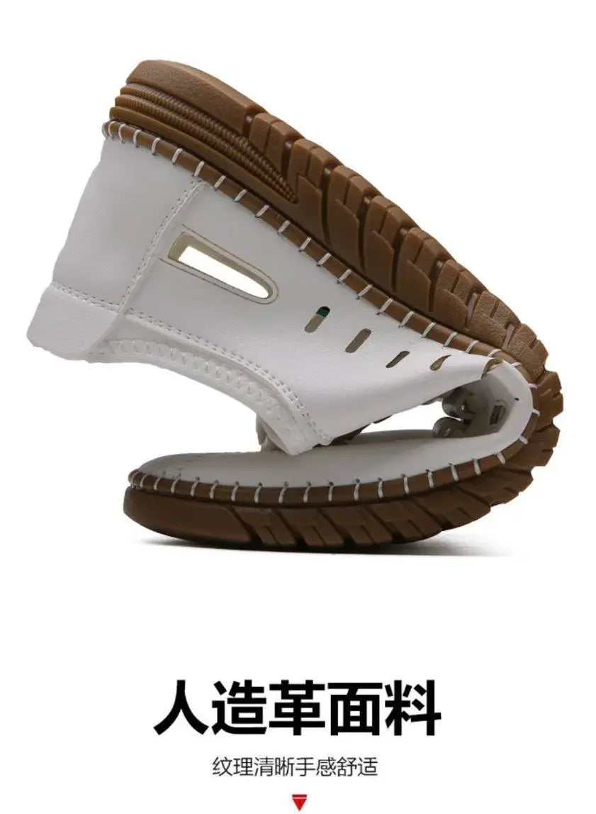Men's Stylish Laser Cut White Casual Shoes - ADRO CLOTHING AND ACCESSORIES