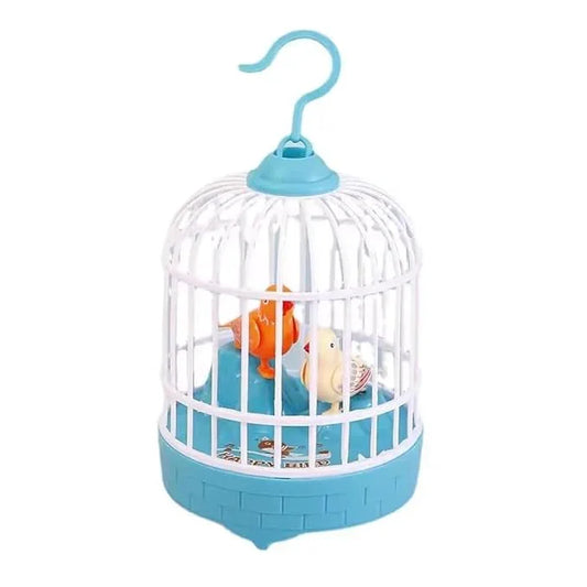 Lovely Talking Bird Cage for Kids with Light and Music Voice Controlled Induction Bird Mini Birdcage - ADRO CLOTHING AND ACCESSORIES