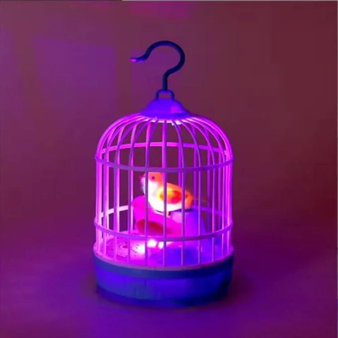 Lovely Talking Bird Cage for Kids with Light and Music Voice Controlled Induction Bird Mini Birdcage - ADRO CLOTHING AND ACCESSORIES