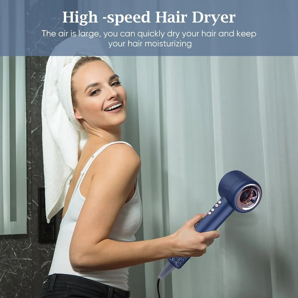 High-Speed Hair Dryer – 110000 RPM, 2000W Power for Fast Drying - ADRO CLOTHING AND ACCESSORIES