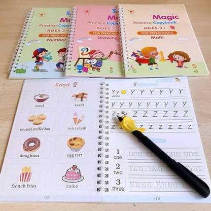 Magic Practice Copybook (4 Book + 10 Refill) (A-127) - ADRO CLOTHING AND ACCESSORIES