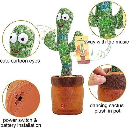LED Musical Dancing & Mimicry Cactus Toy - ADRO CLOTHING AND ACCESSORIES