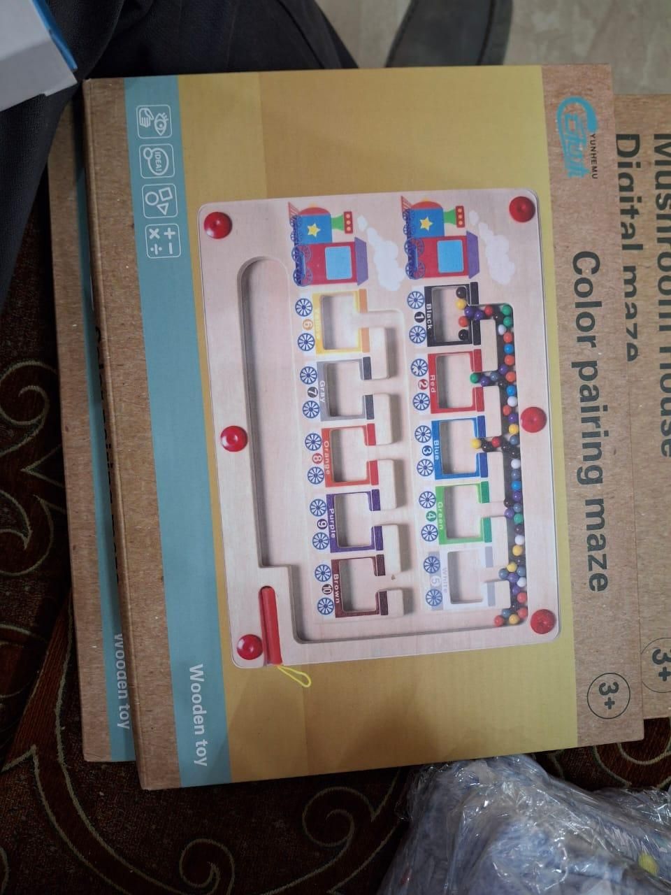 Magnetic Color & Number Maze Montessori Wooden Puzzle Game Board - ADRO CLOTHING AND ACCESSORIES