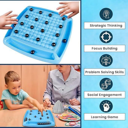 Magnetic Battle Chess Game with 20 Steel Balls ? Strategy Board Game for Family - ADRO CLOTHING AND ACCESSORIES