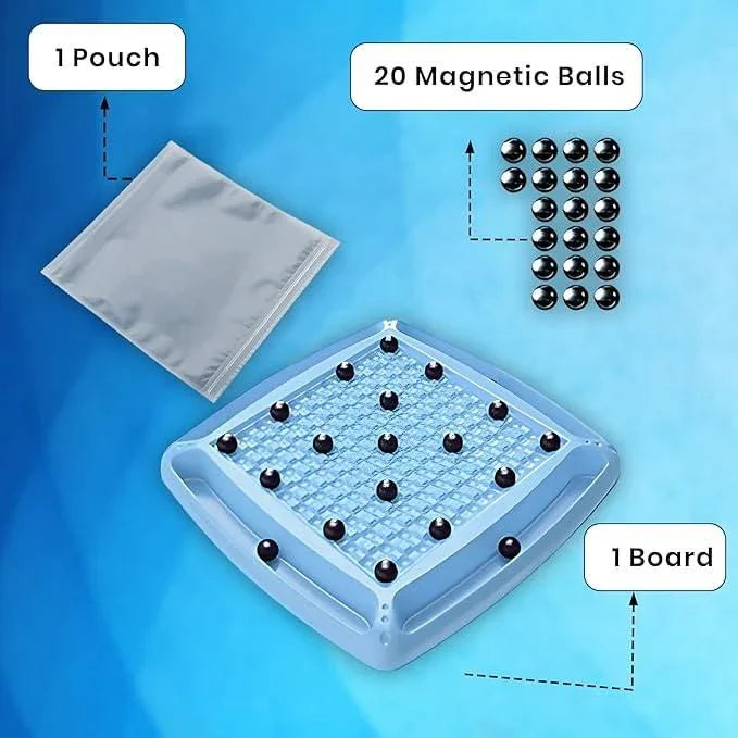 Magnetic Battle Chess Game with 20 Steel Balls ? Strategy Board Game for Family - ADRO CLOTHING AND ACCESSORIES