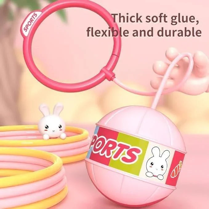 Skip Ball, Portable Foldable Colorful Flash Wheel Swing Ball, Kids Toys - ADRO CLOTHING AND ACCESSORIES