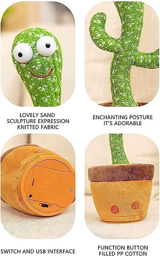 LED Musical Dancing & Mimicry Cactus Toy - ADRO CLOTHING AND ACCESSORIES