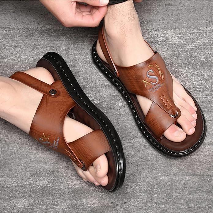 Men's casual Synthetic Leather Sandal - ADRO CLOTHING AND ACCESSORIES
