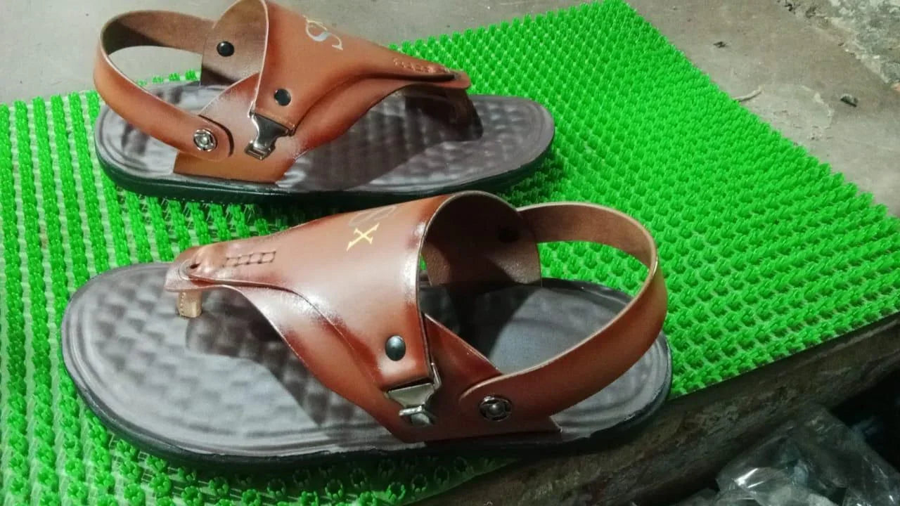 Men's casual Synthetic Leather Sandal - ADRO CLOTHING AND ACCESSORIES