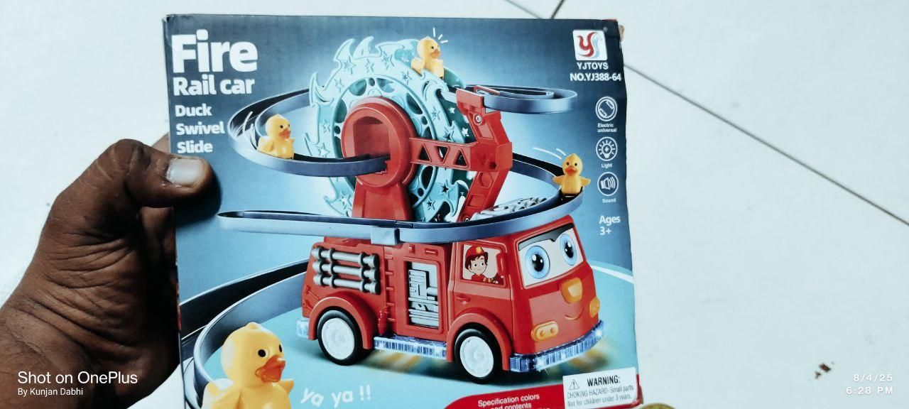 Fire Truck with Climbing Duck & Siren Sounds - ADRO CLOTHING AND ACCESSORIES