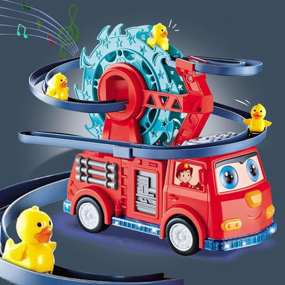 Fire Truck with Climbing Duck & Siren Sounds - ADRO CLOTHING AND ACCESSORIES