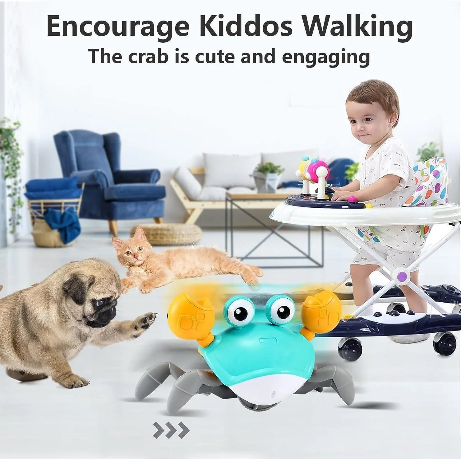 Baby Toys Infant Crawling Crab Toy - ADRO CLOTHING AND ACCESSORIES