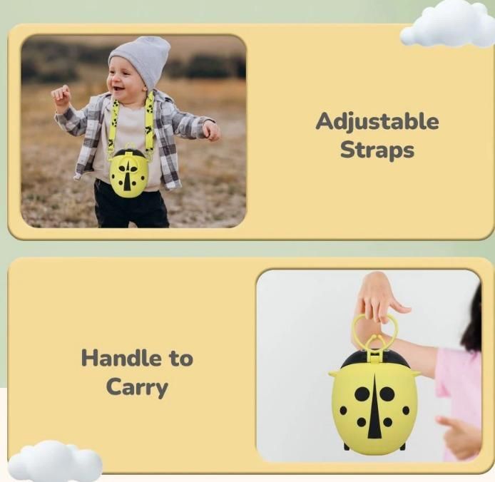 Beetle Baby Straw Sipper Water Bottle With Adjustable Straps - ADRO CLOTHING AND ACCESSORIES