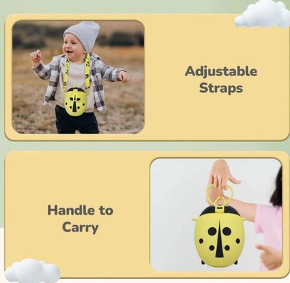Beetle Baby Straw Sipper Water Bottle With Adjustable Straps - ADRO CLOTHING AND ACCESSORIES