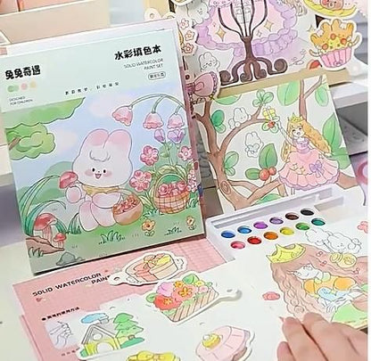Cartoon Art Coloring Painting Set for Kid's - ADRO CLOTHING AND ACCESSORIES
