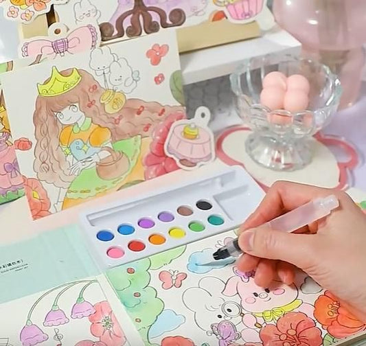 Cartoon Art Coloring Painting Set for Kid's - ADRO CLOTHING AND ACCESSORIES