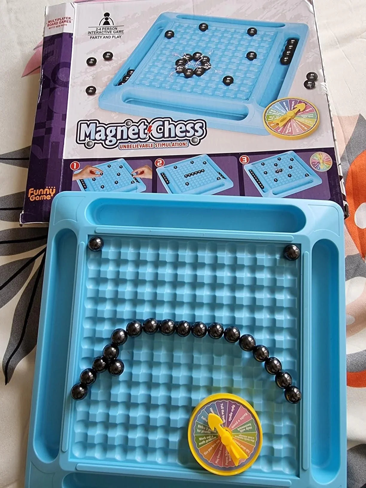 Magnetic Battle Chess Game with 20 Steel Balls ? Strategy Board Game for Family - ADRO CLOTHING AND ACCESSORIES