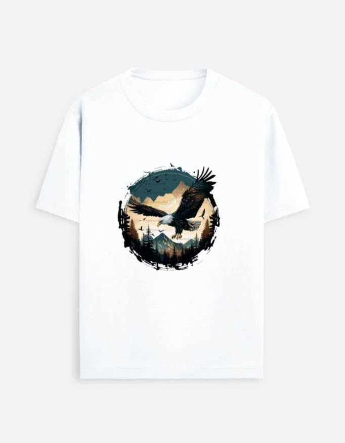 Birds print Unisex Standard Crew T-Shirt - ADRO CLOTHING AND ACCESSORIES