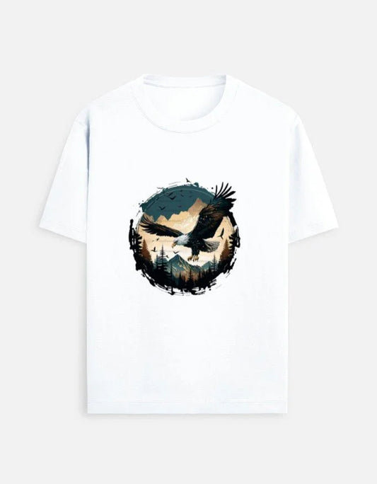 Birds print Unisex Standard Crew T-Shirt - ADRO CLOTHING AND ACCESSORIES
