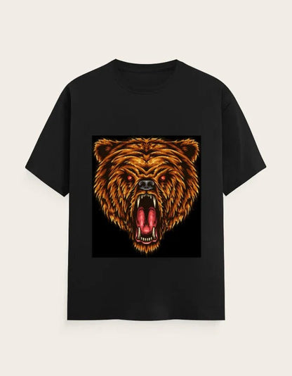 Lion Face Unisex Classic Crew T-Shirt - ADRO CLOTHING AND ACCESSORIES